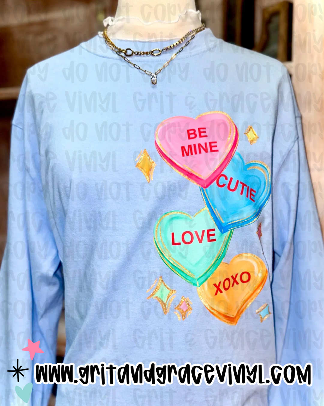 Conversation Hearts Vertial