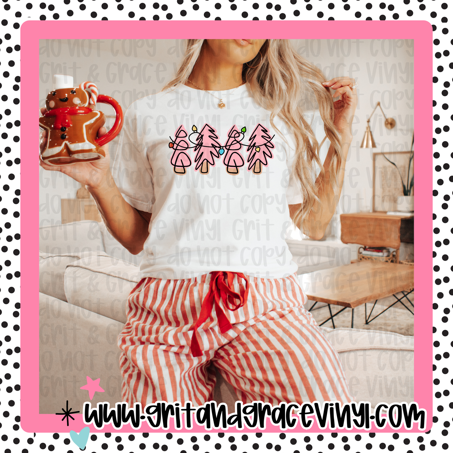 Pink Christmas Trees