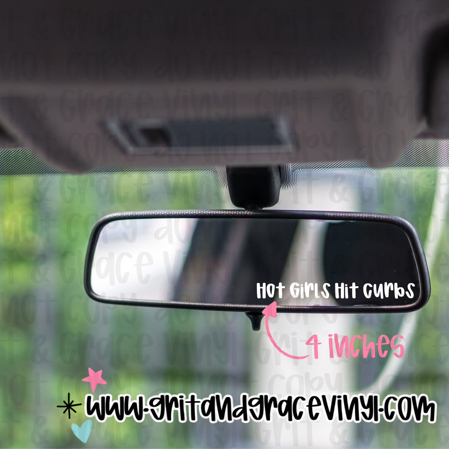 Rearview Mirror Decals