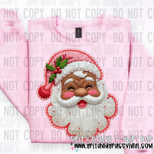 Santa Red Outline