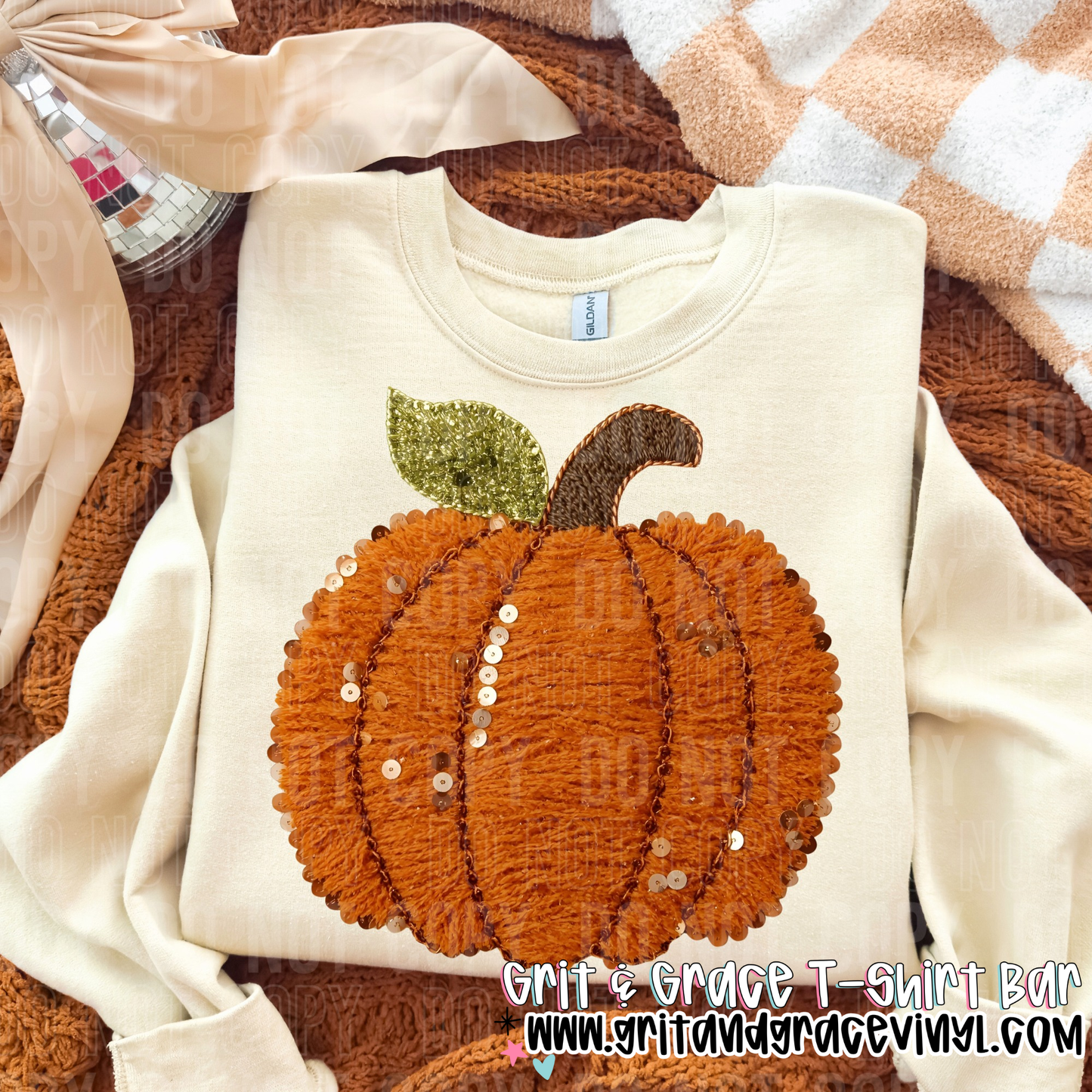 Sequin Pumpkin Orange