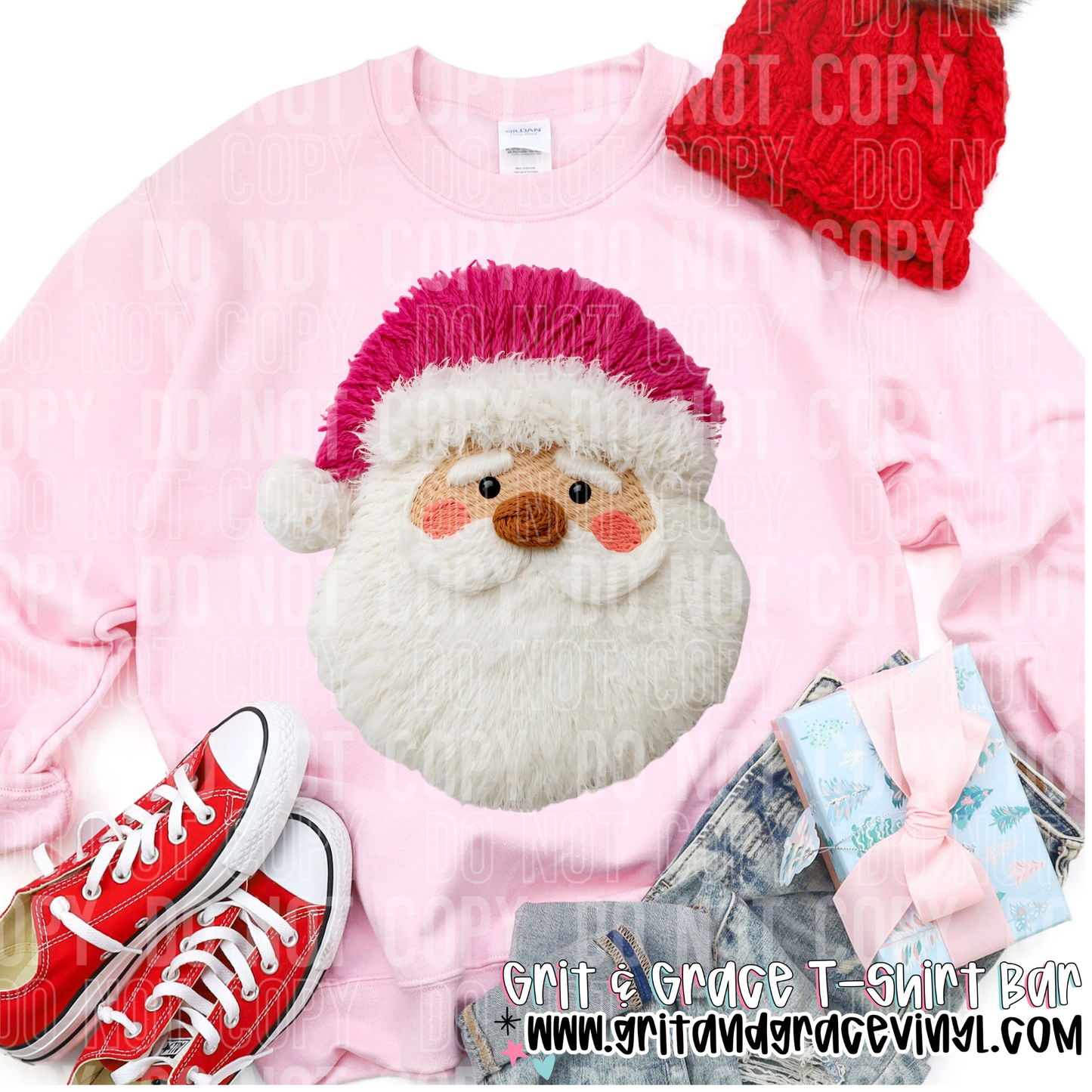 Full White Beard Yarn Santa