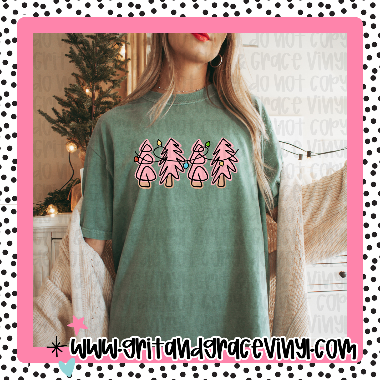 Pink Christmas Trees
