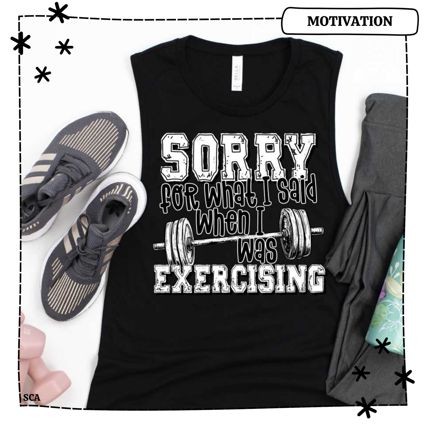 Sorry for what I said when I was exercising (white)