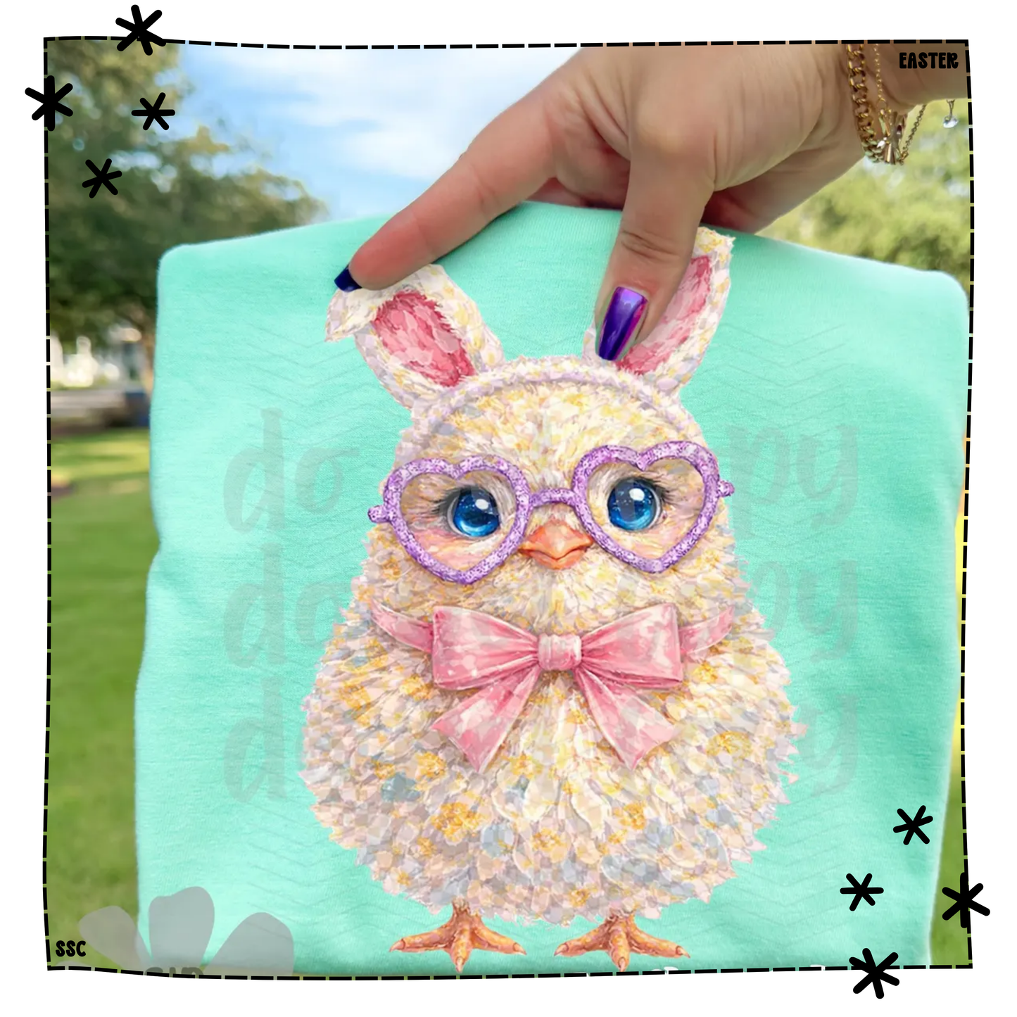 Easter Chick Hand Painted