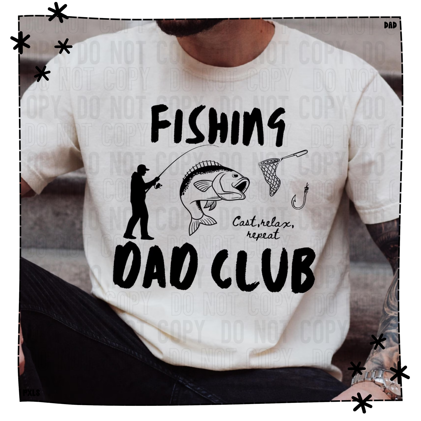 Fishing Dad Club Black