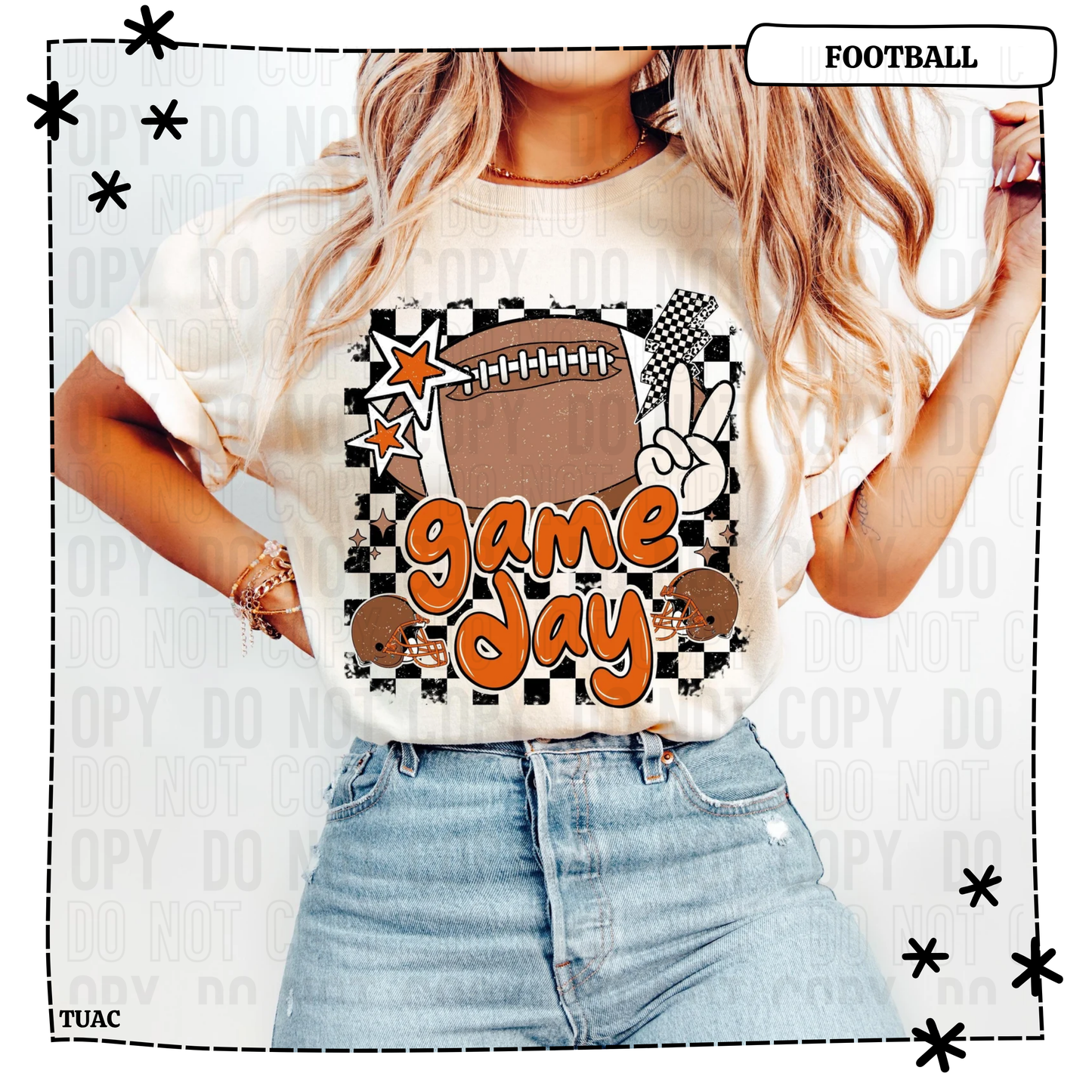 Game Day Football Orange