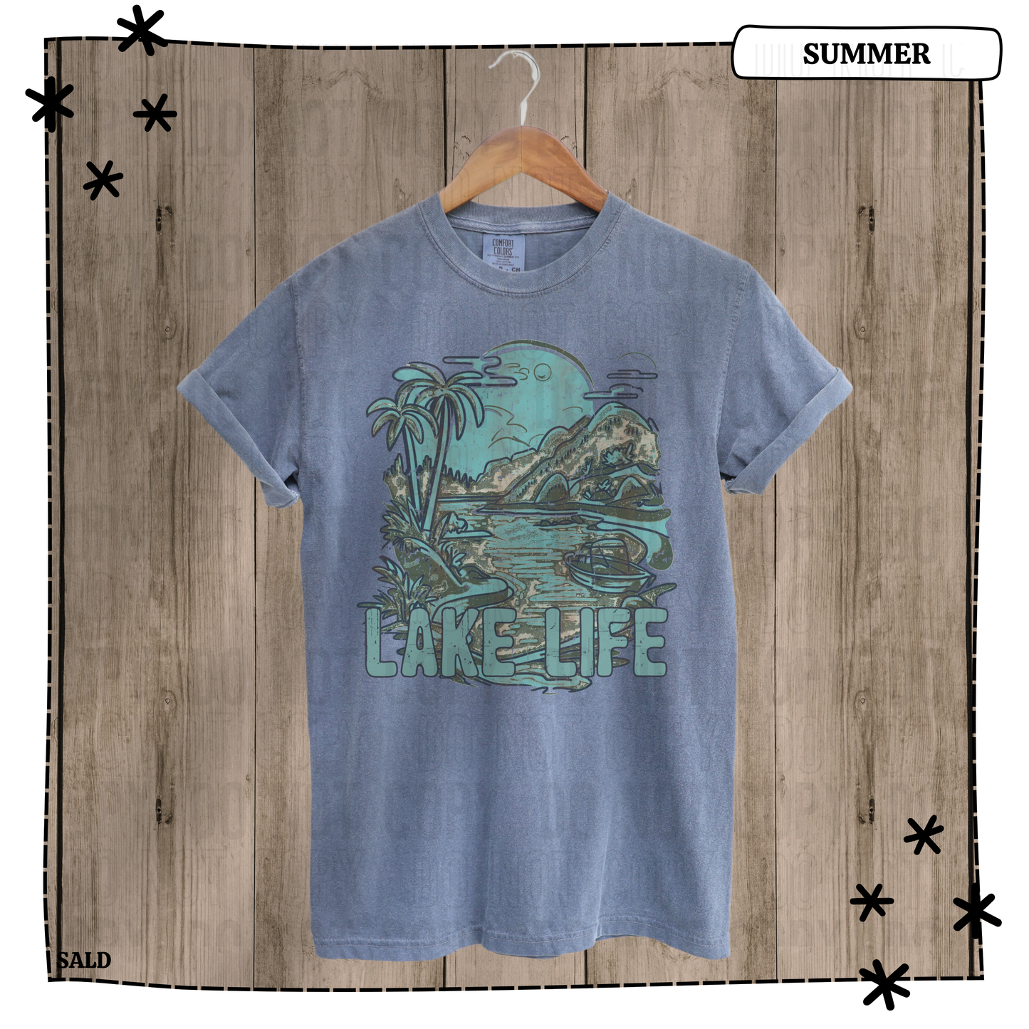 Lake life blue