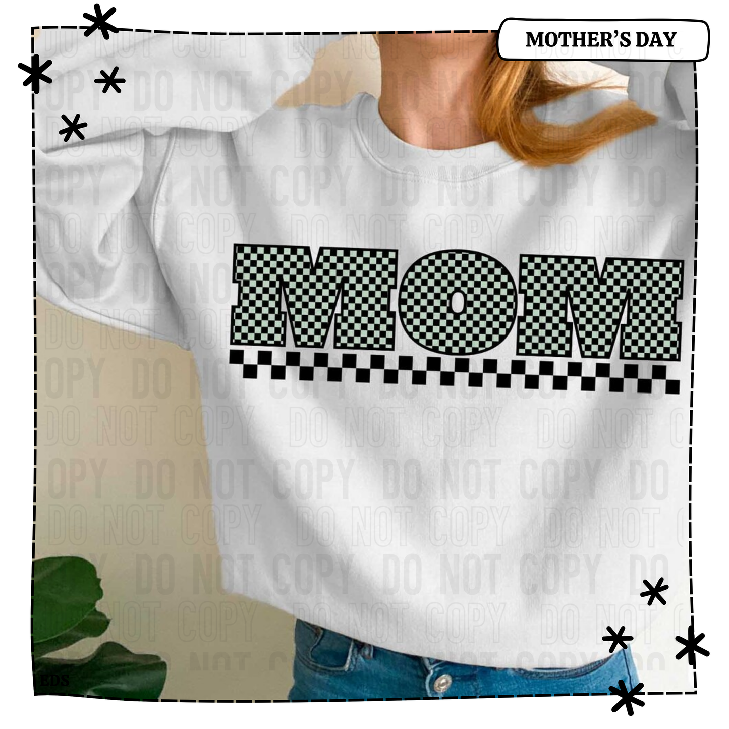 Mom Retro Checkerboard