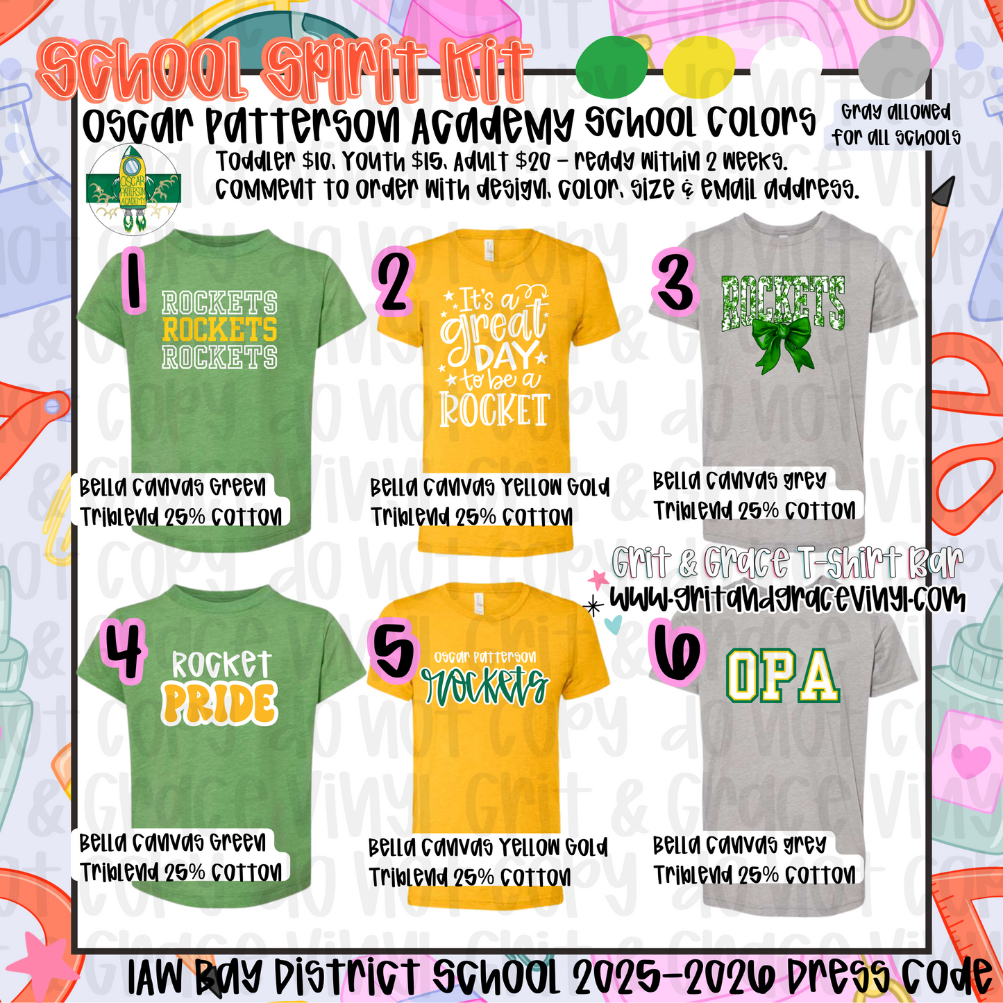 Oscar Patterson Academy - School Spirit