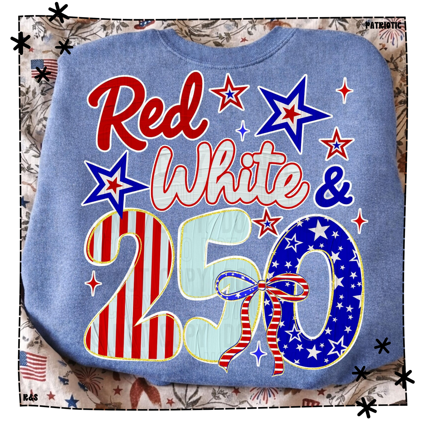Painted Red White And 250