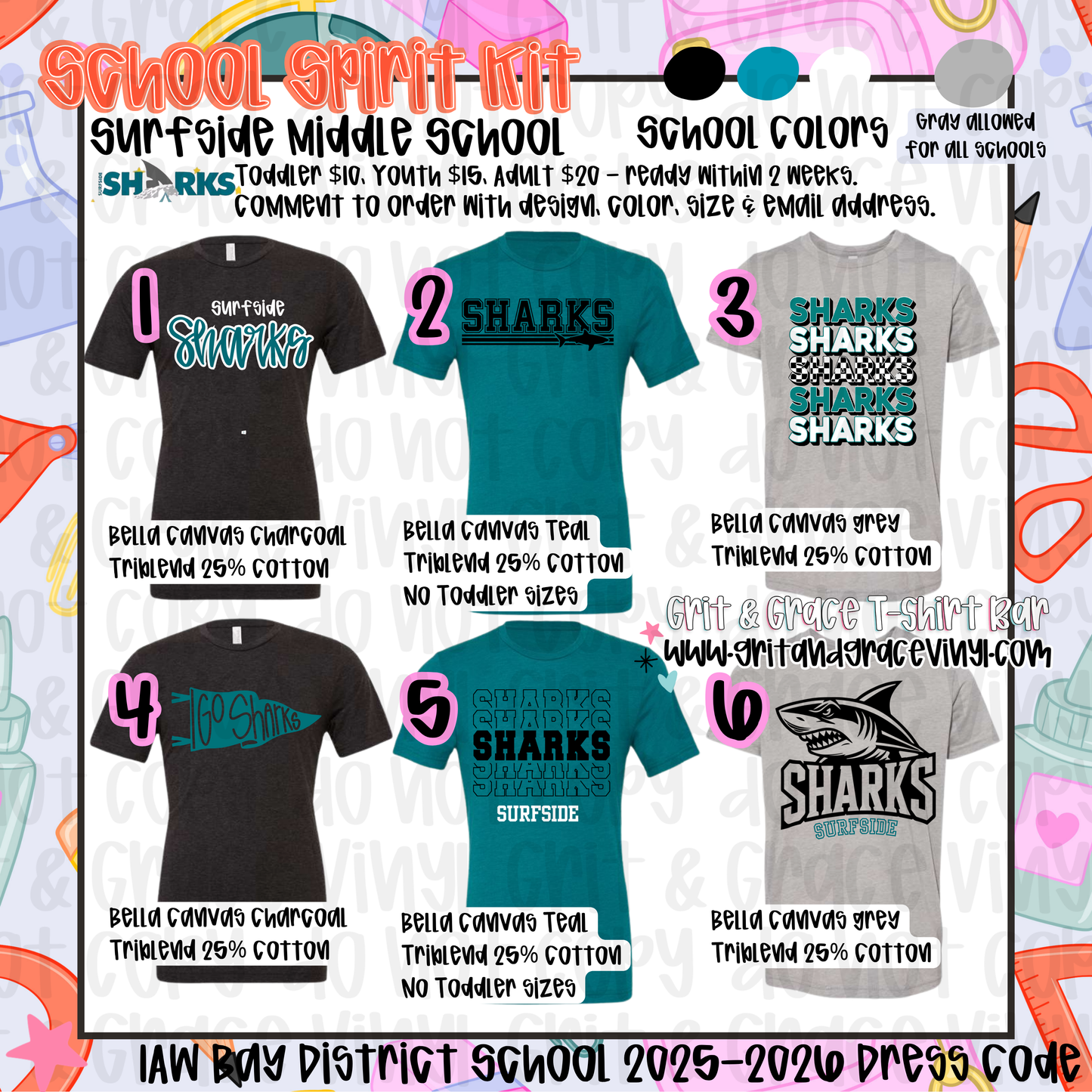 Surfside Middle - School Spirit