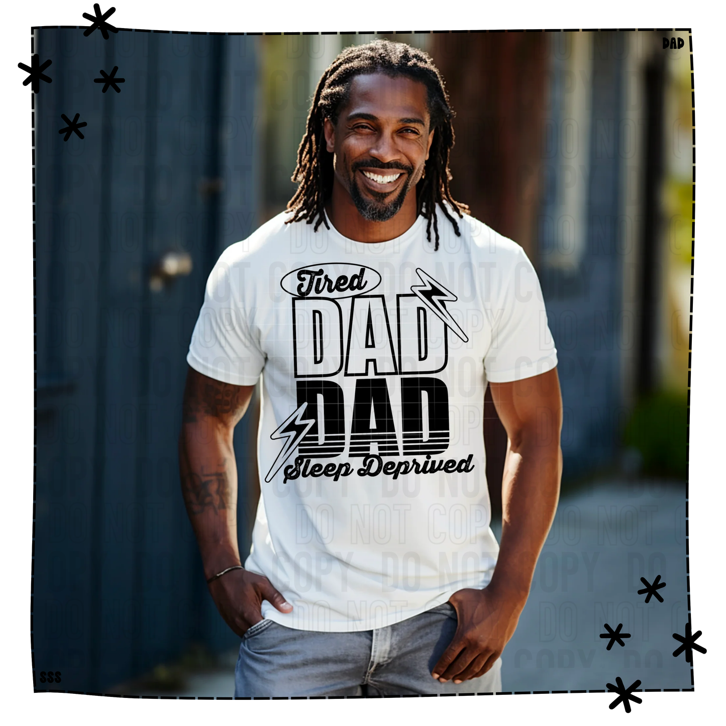 Tired Dad Sleep Deprived