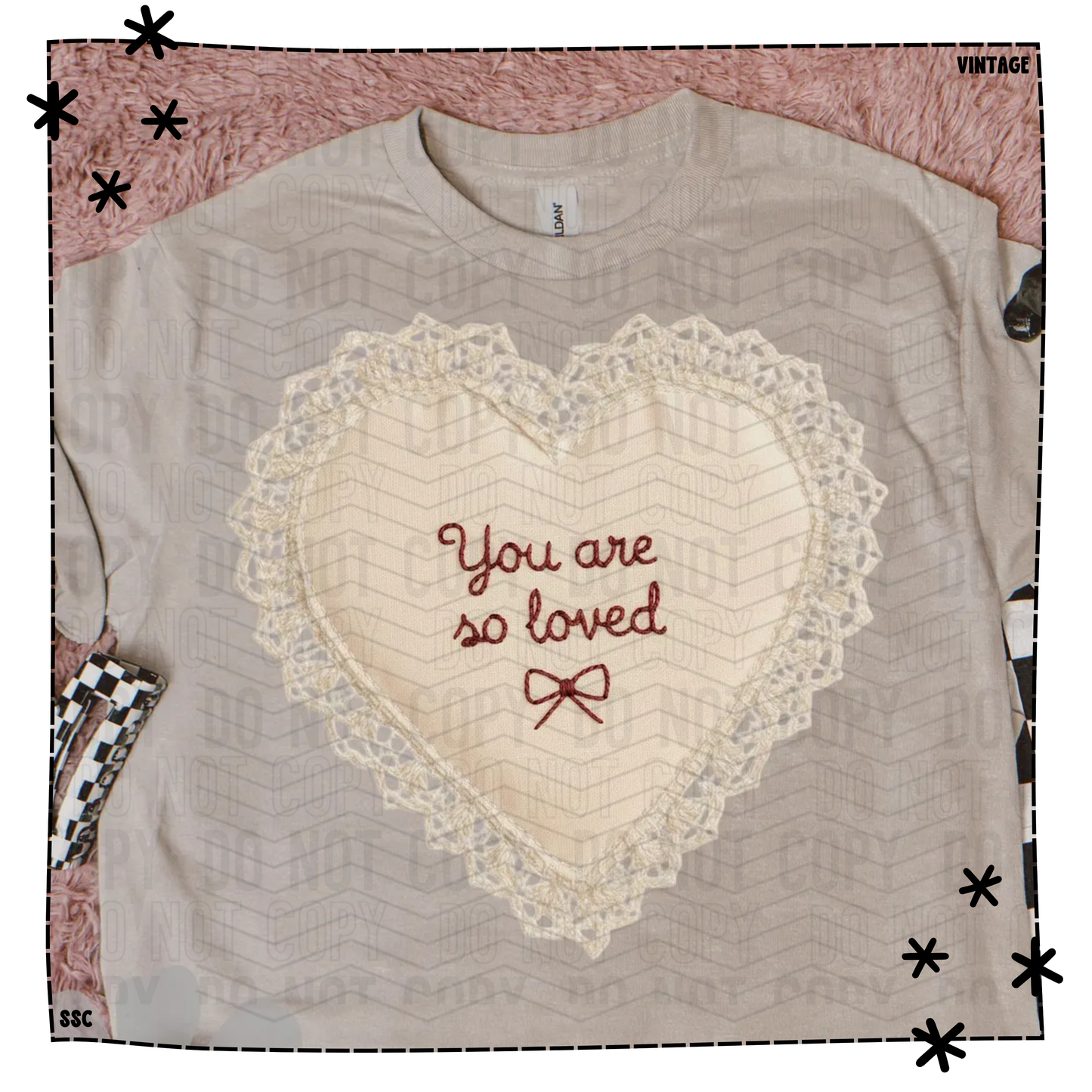 You Are So Loved Lace Heart