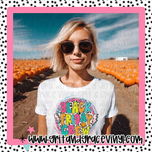 Black Friday Crew Leopard Colorful
