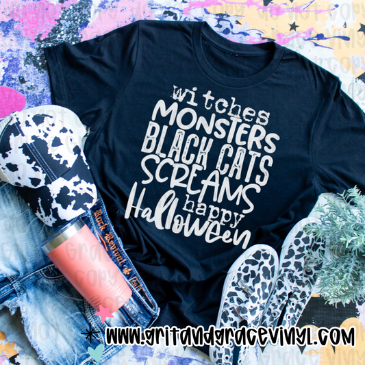 Witches Monsters Black Cats Screems