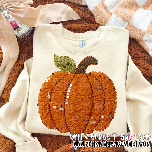 Sequin Pumpkin Orange