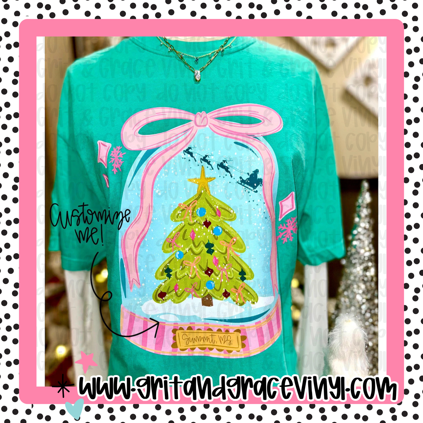 Custom Snow Globe (Add your text)