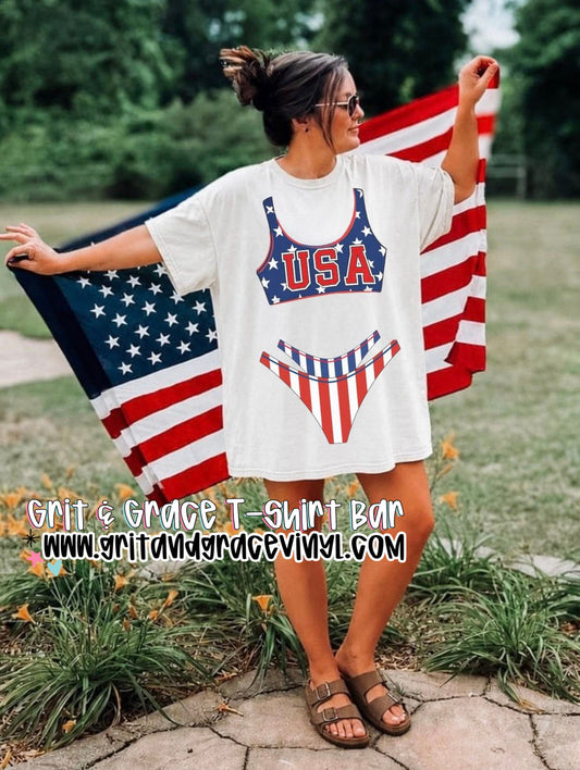 USA Oversized Swimsuit design