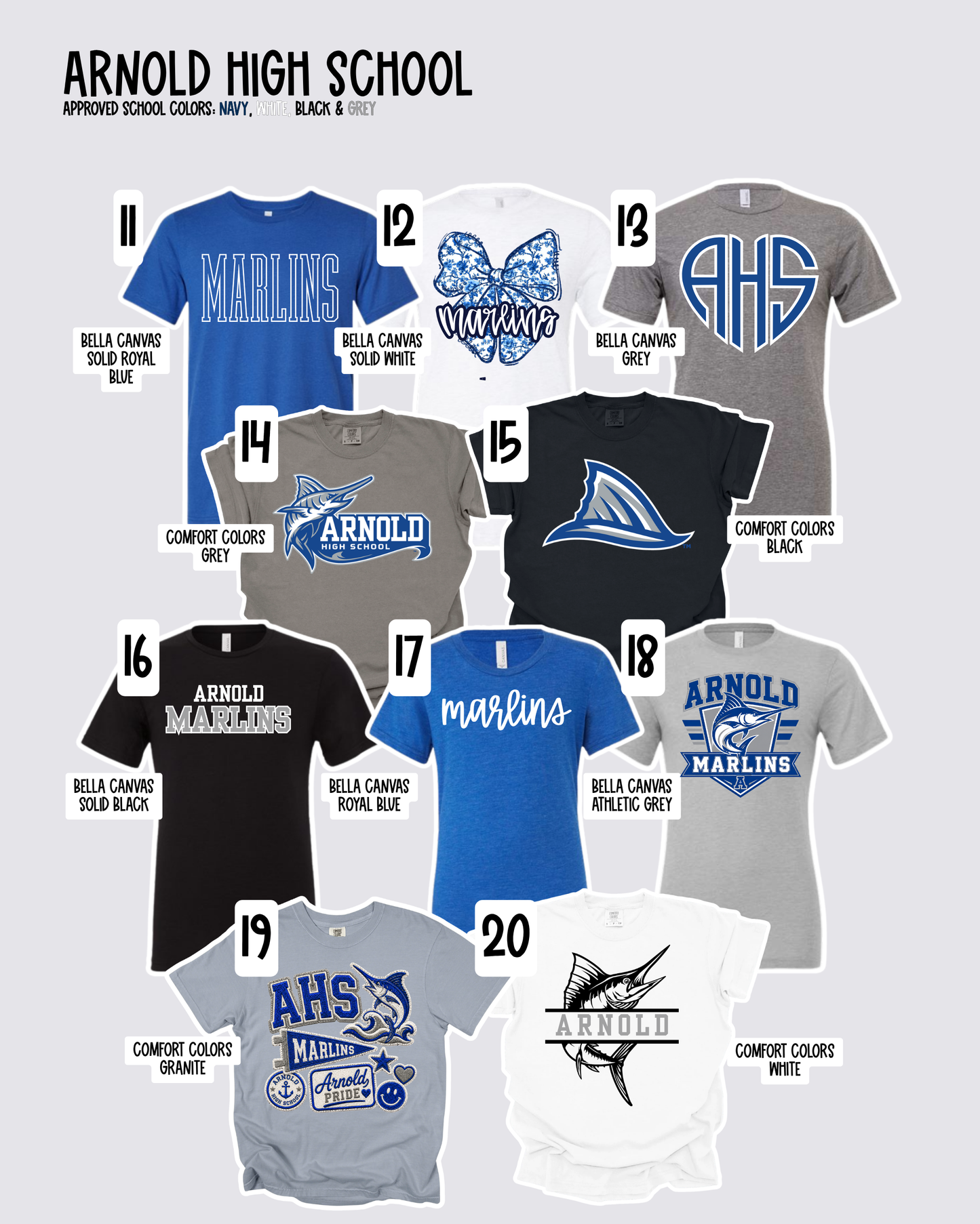 Arnold High - School Spirit [Principal Dr. Mitchell APPROVED!] $3/item donated
