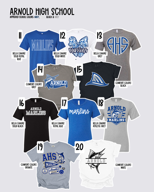 Arnold High - School Spirit [Principal Dr. Mitchell APPROVED!] $3/item donated