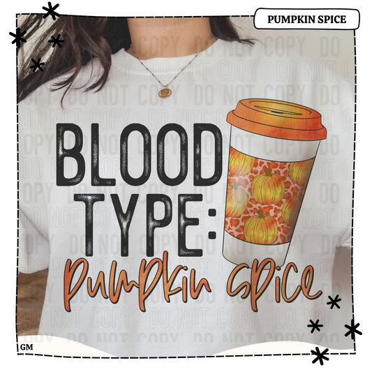 Blood Type Pumpkin Spice