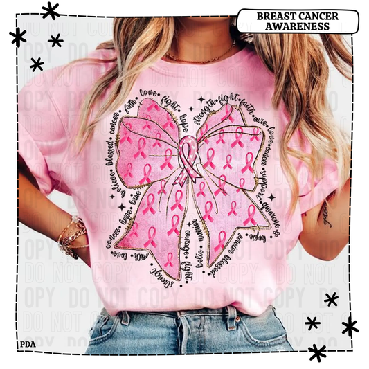 Breast Cancer Large Bow