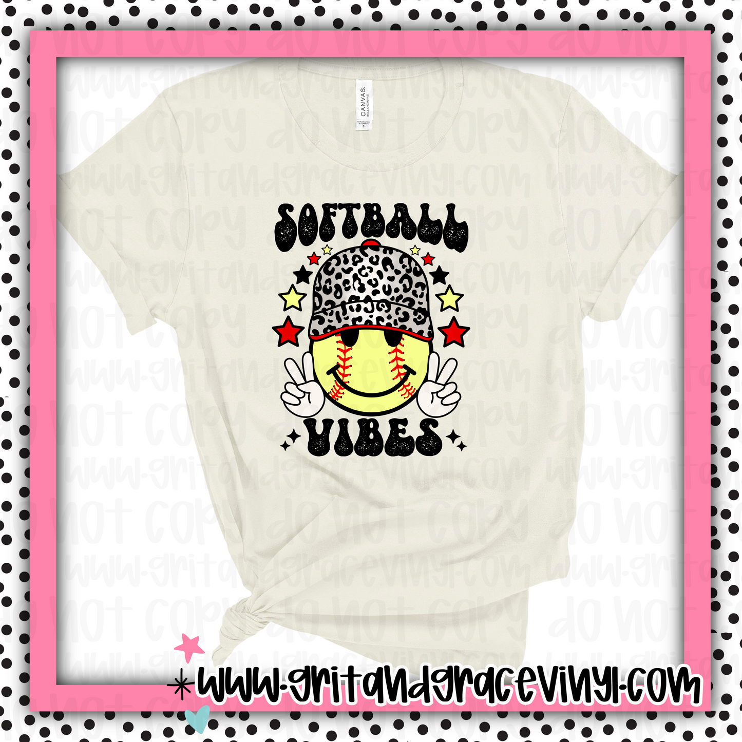 Softball Vibes Leopard Hat