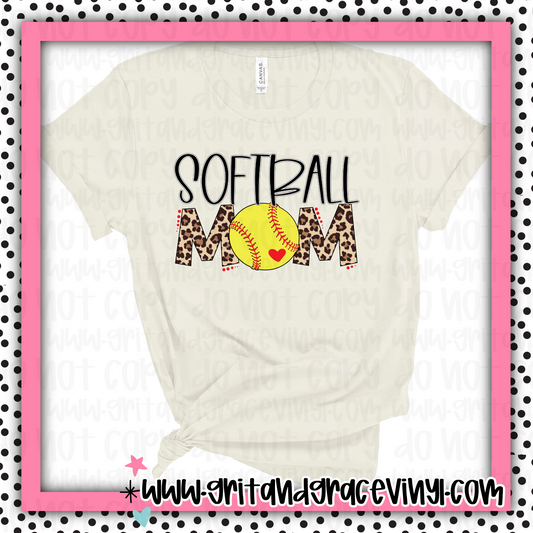 Softball Mom Leopard