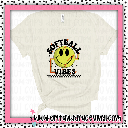 Softball Vibes Black