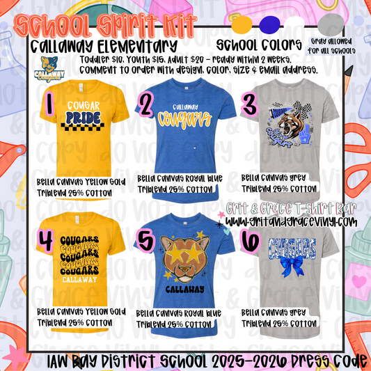 Callaway Elementary - School Spirit