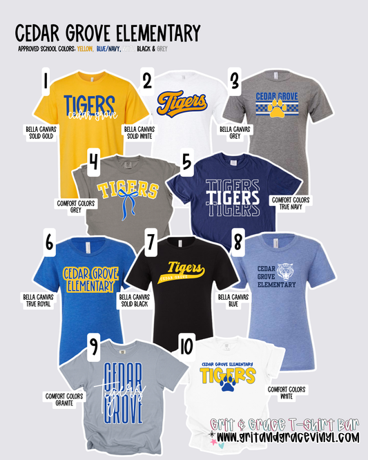 Cedar Grove Elementary - School Spirit [Asst Principal Reach APPROVED!] $3/item donated