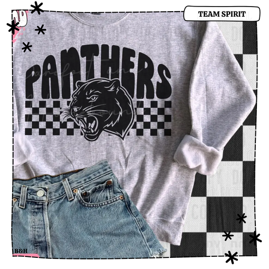 Checkered Panthers (Design will be white for Bay District Guidelines)