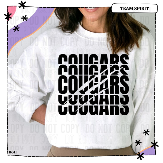 Cougars Stacked (Design will be white for Bay District Guidelines)