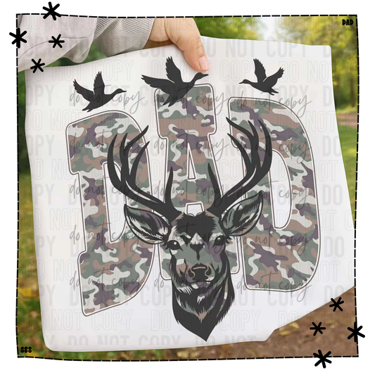 Dad Camo Deer Stars