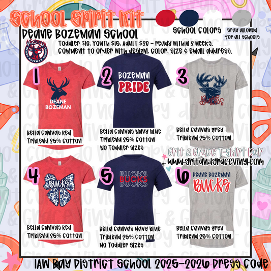 Deane Bozeman School - School Spirit