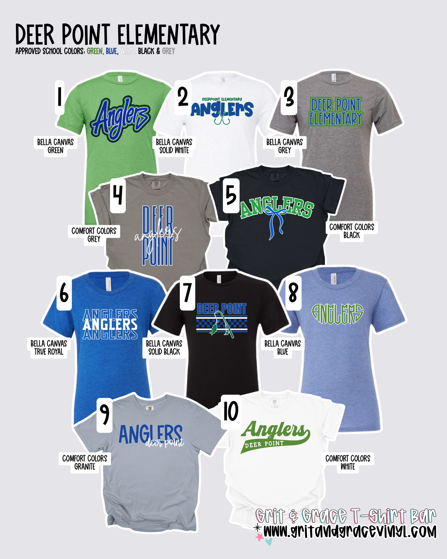 Deer Point Elementary - School Spirit [Principal Good APPROVED!] $3/item donated