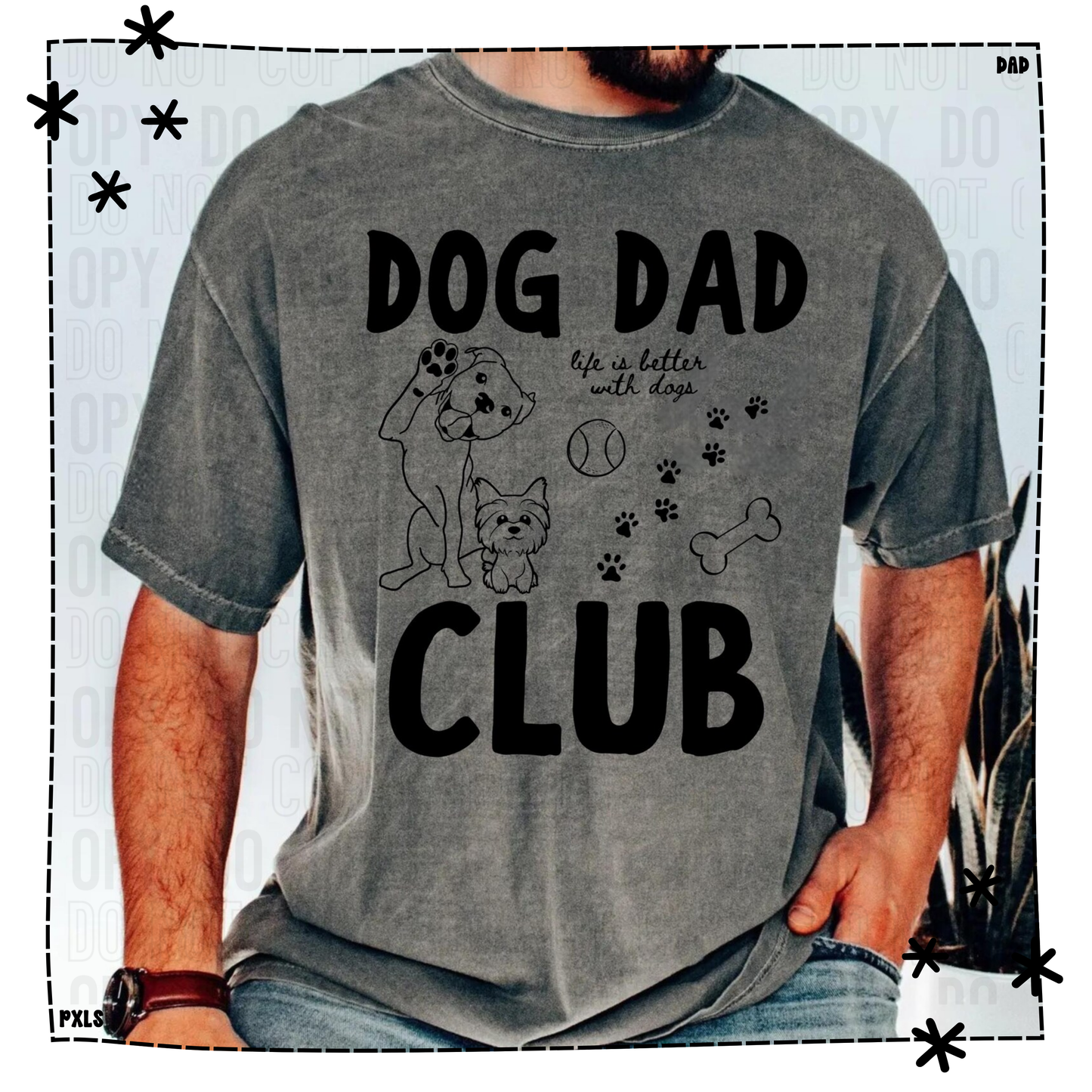 Dog Dad Club Black