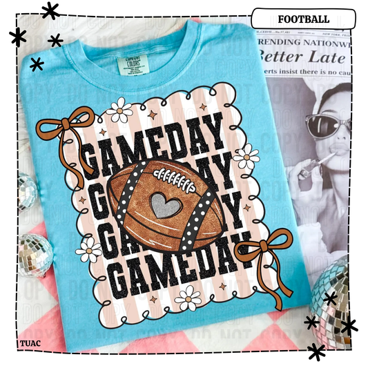 Football Gameday Bow
