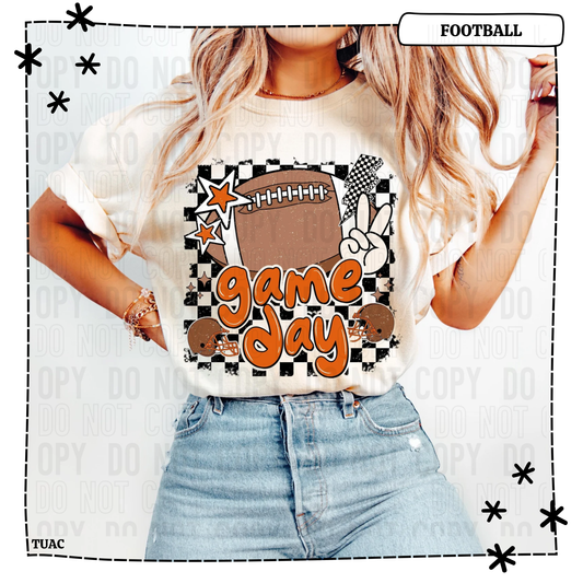 Game Day Football Orange