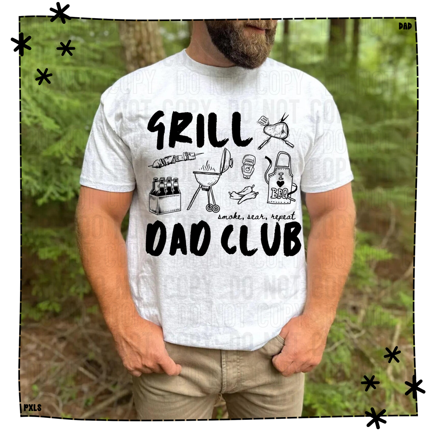 Grill Dad Club Black