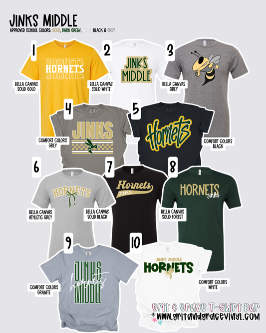 Jinks Middle - School Spirit [Principal Coan APPROVED!] $3/item sold donated