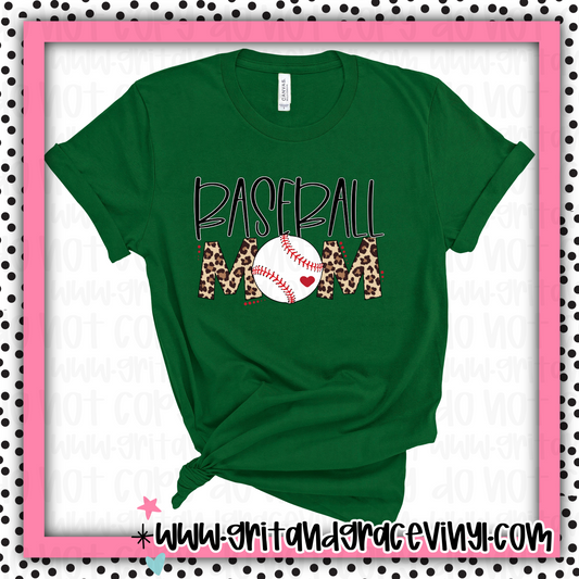 Baseball Leopard Mom