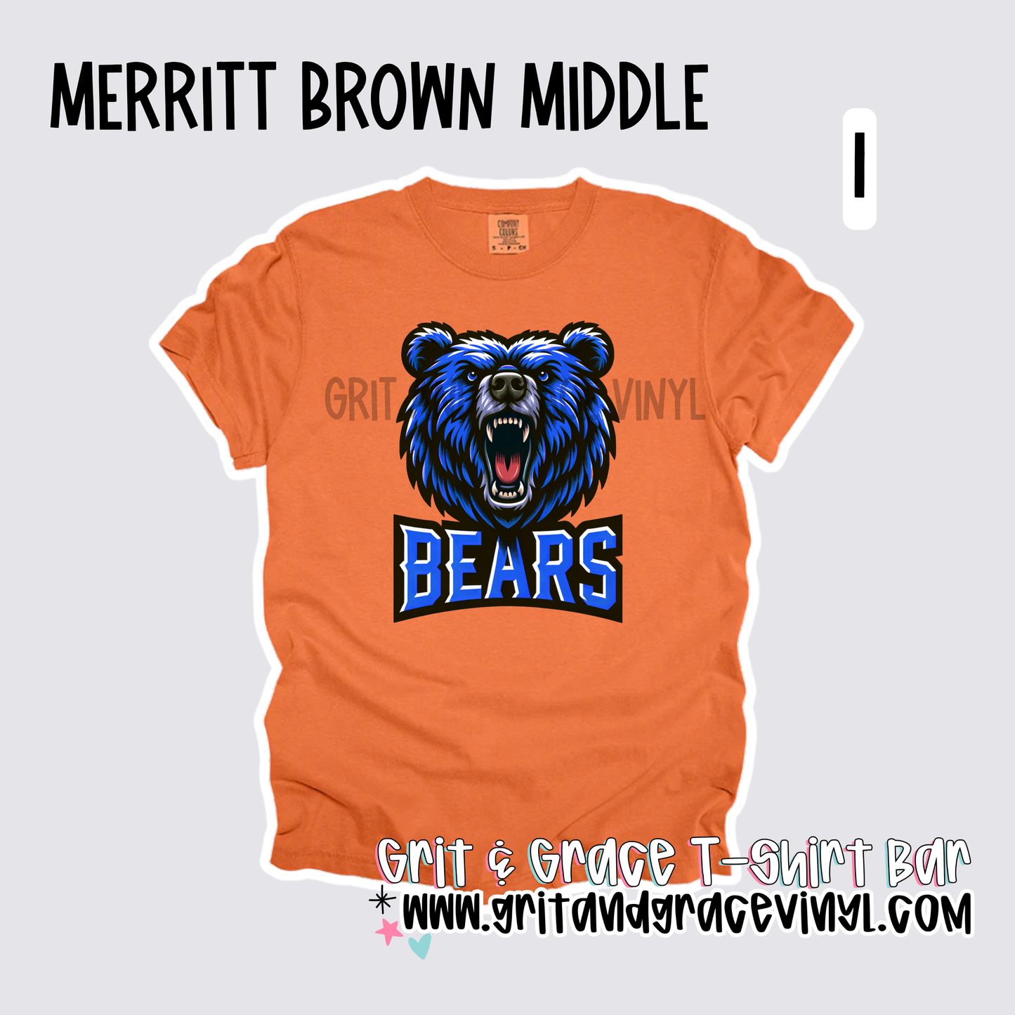 Merritt Brown Middle - School Spirit [Principal Hart APPROVED!] $3/item sold donated