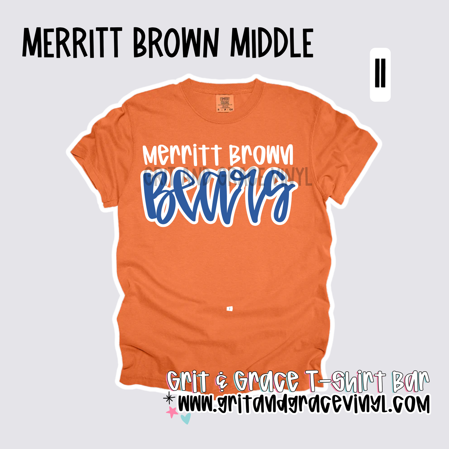 Merritt Brown Middle - School Spirit [Principal Hart APPROVED!] $3/item sold donated