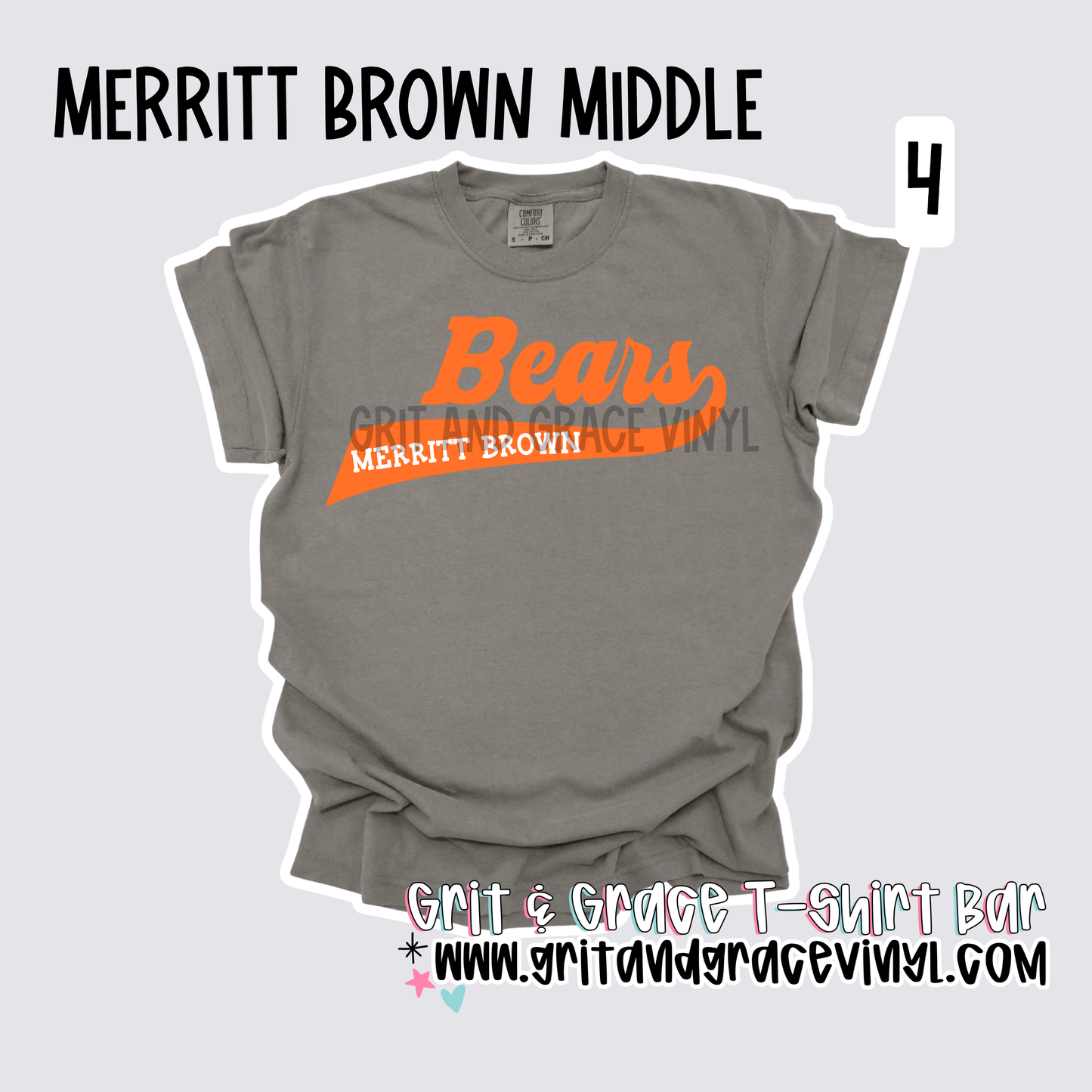 Merritt Brown Middle - School Spirit [Principal Hart APPROVED!] $3/item sold donated