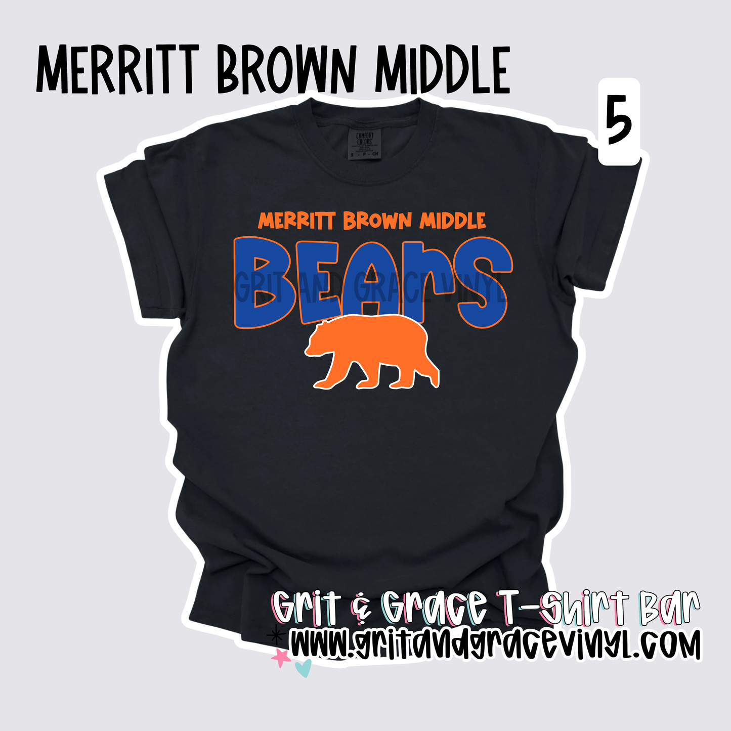 Merritt Brown Middle - School Spirit [Principal Hart APPROVED!] $3/item sold donated