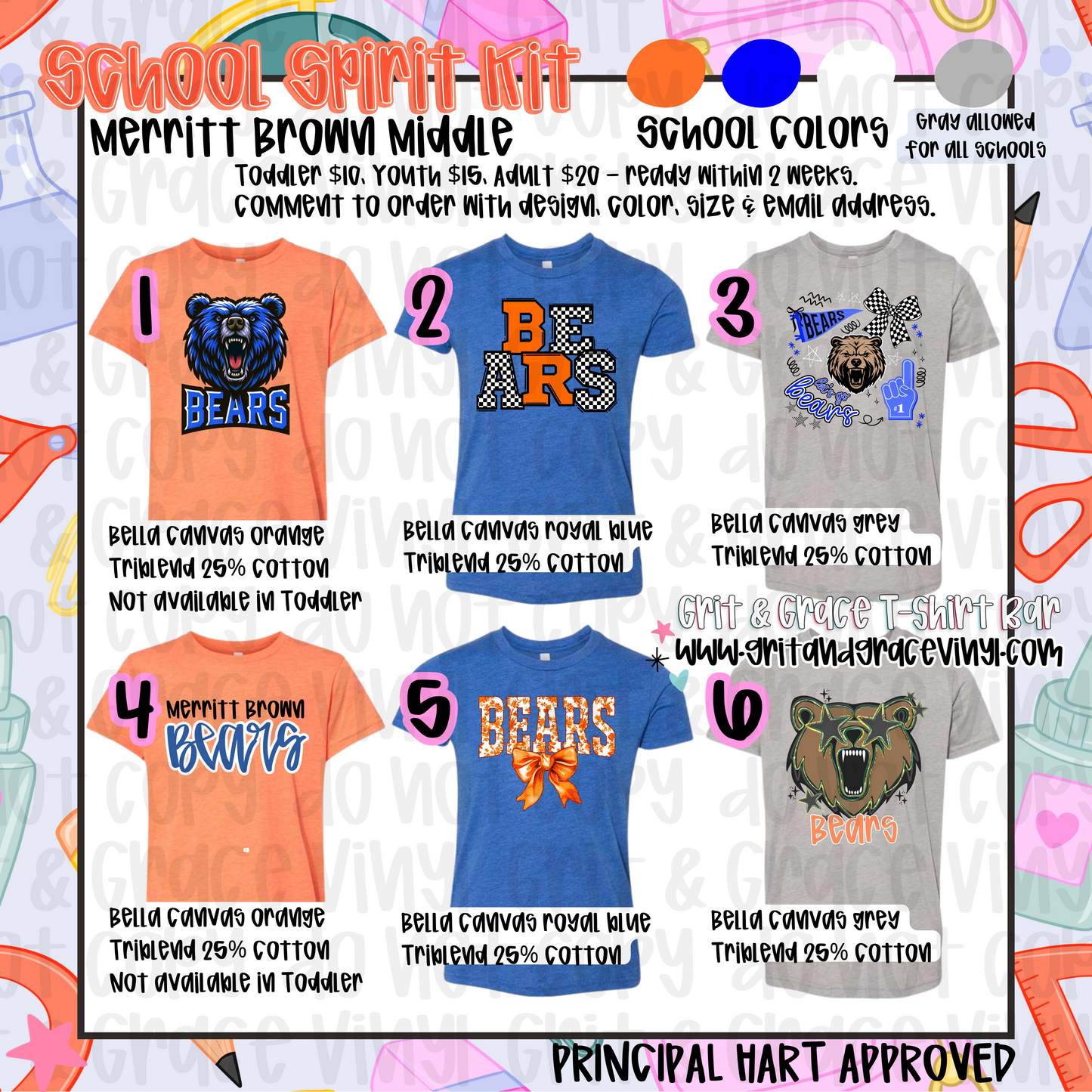 Merritt Brown Middle - School Spirit (Principal Hart Approved!)