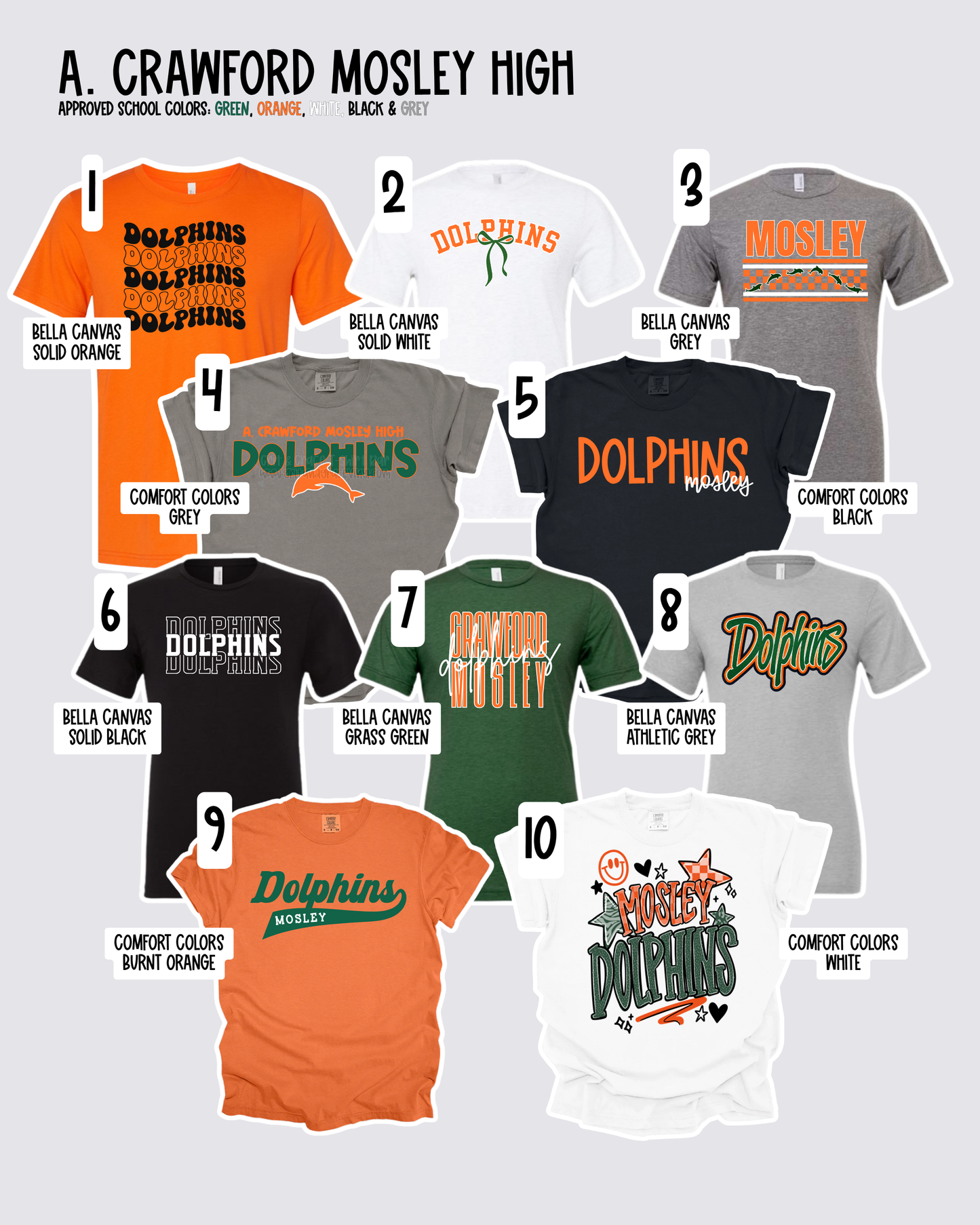Mosley High - School Spirit [Principal Bullock APPROVED]! $3/item donated
