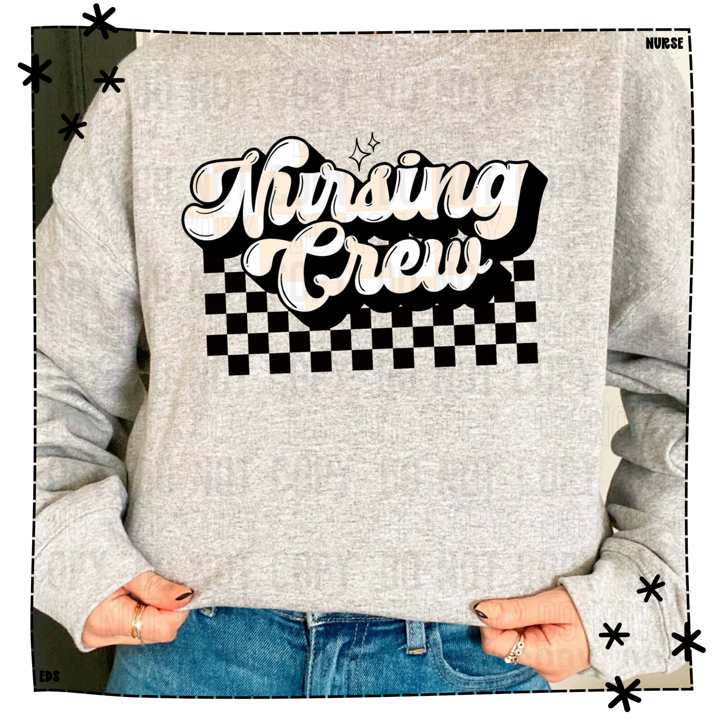 Nursing Crew Plaid